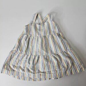 Hanna Andersson Twirl Dress in Oxford Weave Size 18 To 24 100% Cotton